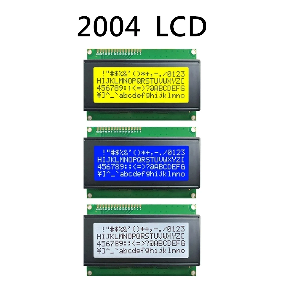 ЖК-дисплей 2004 20x4 2004A синий/желтый и зеленый цвета/белый Экран SPLC780D персонажа |