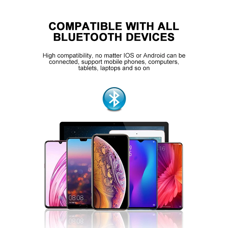 Складные Наушники Bluetooth 5,0, портативная беспроводная гарнитура Bluetooth, стерео гарнитура, Mp3, регулируемые наушники с микрофоном, hi-fi звук