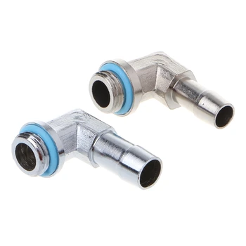 

PC Water Cooling System Part G1/4 Thread 90 Degree Elbow Pipe Connector
