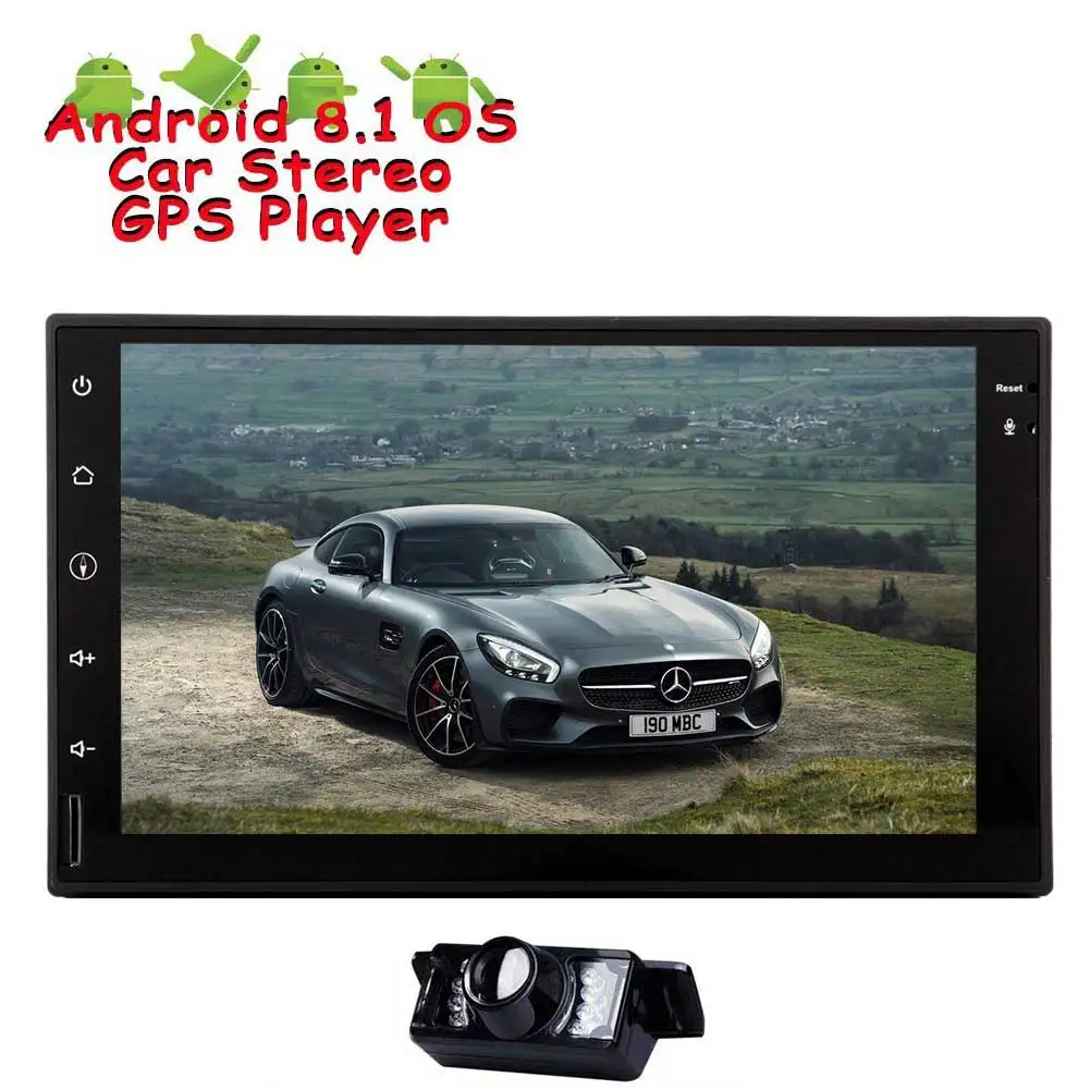 Android 8,1 автомобильное радио двойной 2 Din стерео Восьмиядерный 2G+ 3 2G B " сенсорный экран gps навигация головное устройство wifi с задней камерой
