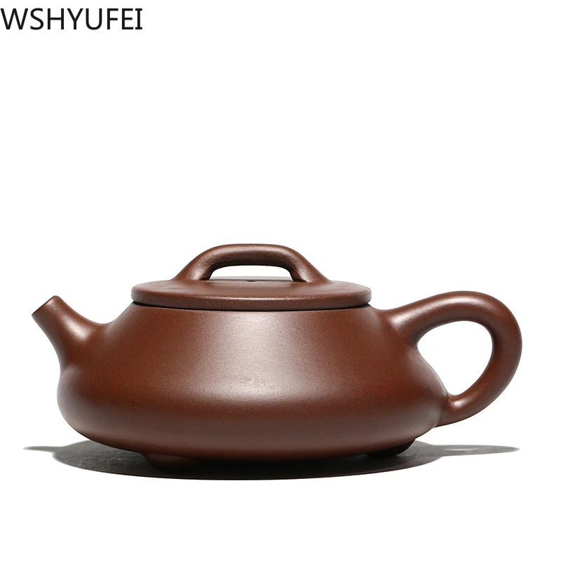 Yixing tea pot purple clay Stone scoop teapot Authentic Ore beauty