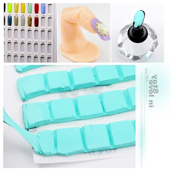 

Non Toxic DIY Adhesive Glue Clay Stick Removable Reusable Non Toxic Nail Art Tool Sticky Tip Nail Practice