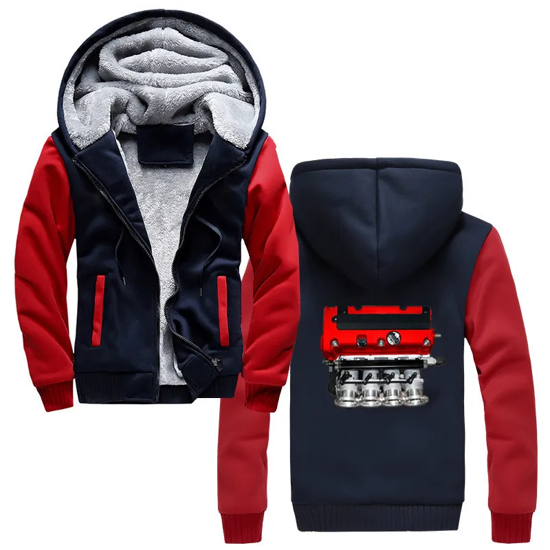 

K20 Itb Rbc Manifold Jdm Integra Civic Type R Red Valve Cover Rsx Euro R Hoodies Men Winter Keep Warm Thicken Sweatshirts Funny