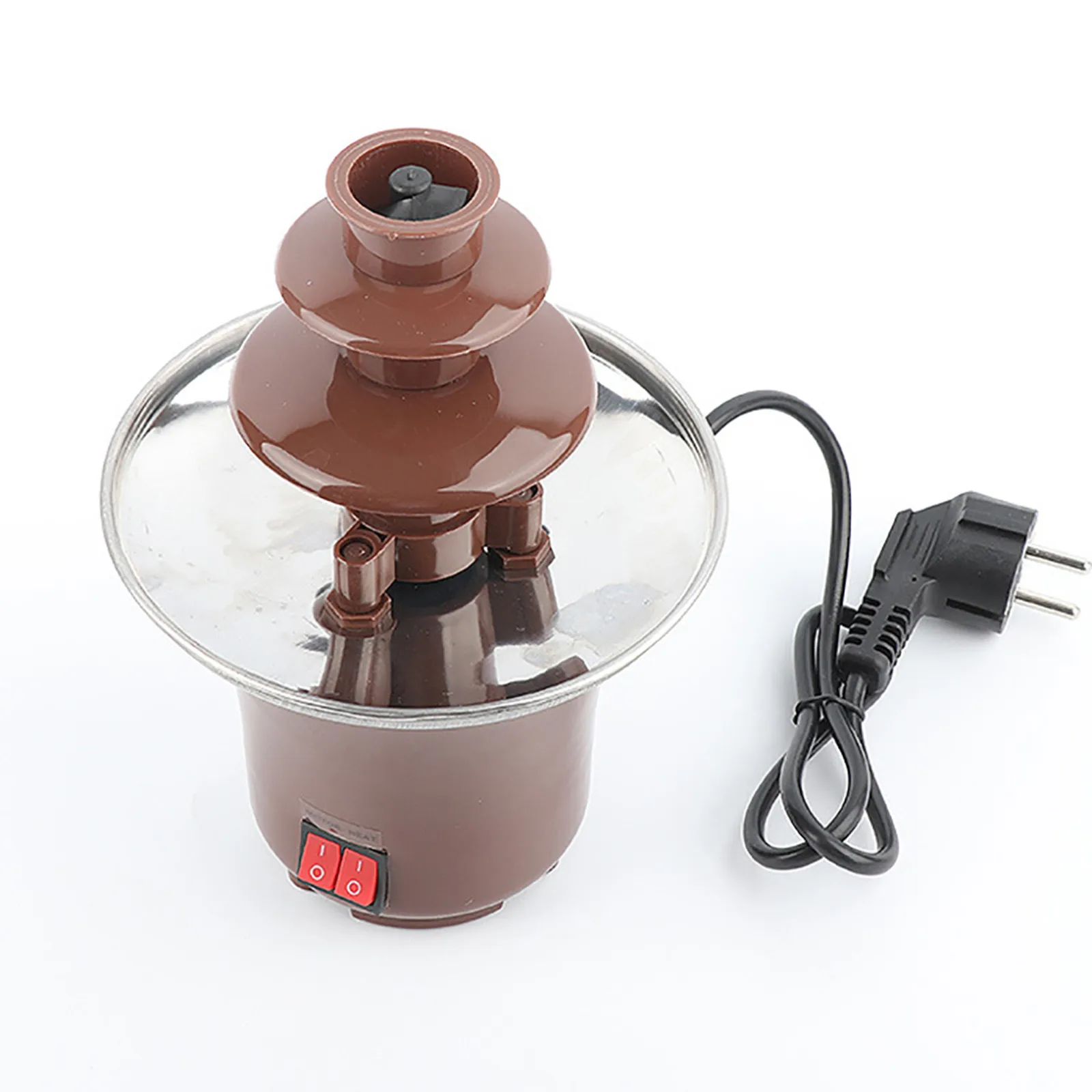 Трехслойная машина для плавления шоколада с горячим горшком дома вечерние