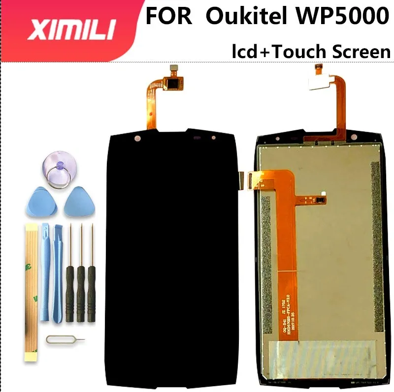 5 7-дюймовый ЖК-дисплей Oukitel WP5000 + кодирующий преобразователь сенсорного экрана в