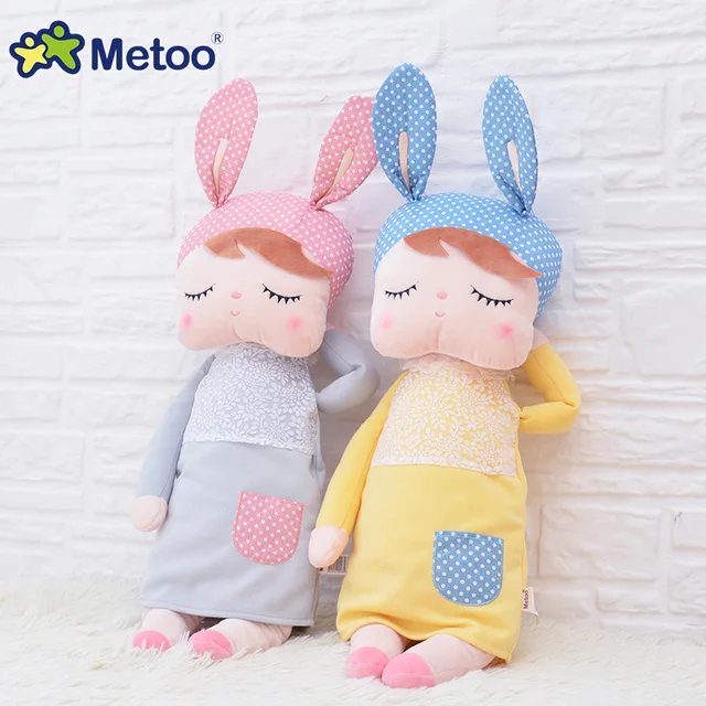 Cute Soft Plush Doll Big & Small Stuffed Toy Kwaii Pair Angela Doll Baby Bed Sleep Toys Metoo Doll Xmas Gift for Girls Brinquedo 2