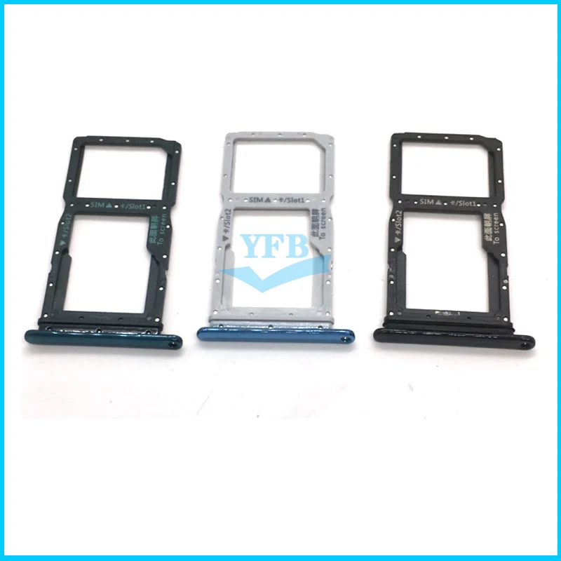 Bandeja de tarjeta SIM para Huawei P smart Z Y9 Prime 2019, adaptador de soporte de bandeja con ranura para tarjeta SIM, piezas de repuesto