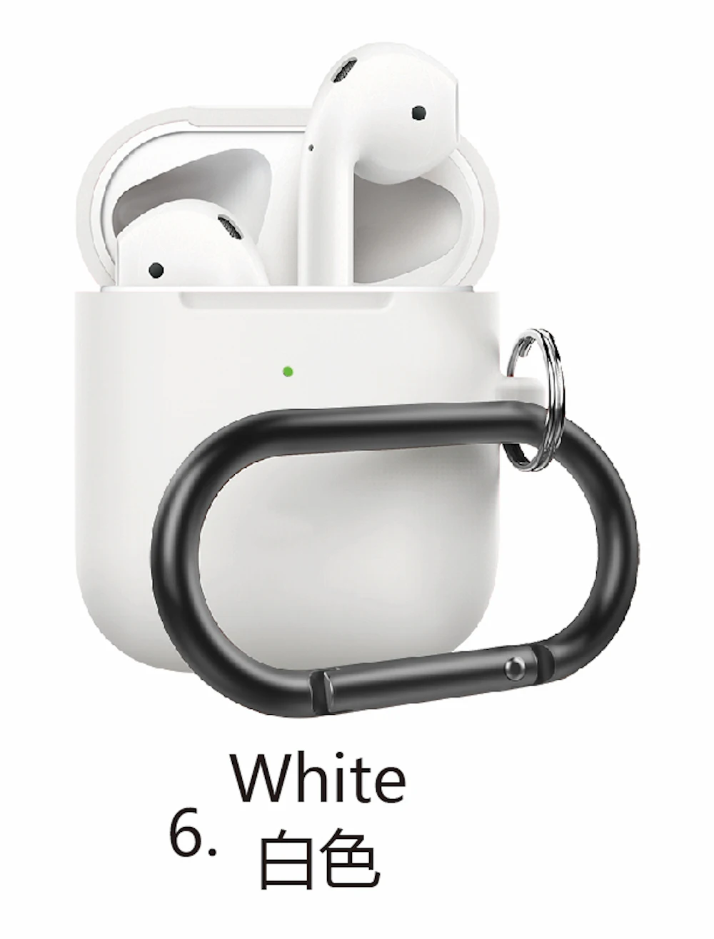 Чехол для наушников с капюшоном для Airpods, милый силиконовый чехол для наушников с Bluetooth, защитный чехол-2 поколения, 20 цветов - Цвет: 15