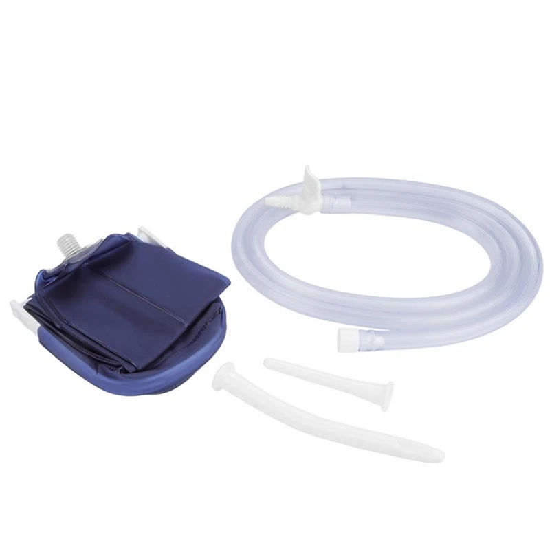 

Collapsible Enema Bag for Colon Cleansing Reusable Constipation Clean Woman's Private Parts Cleaning Cleaning Tool with 2 Nozzle