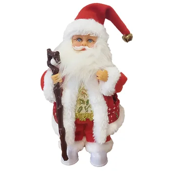 

1Pc Desk Decor Electric Festive Funny Desk Doll Desktop Ornament Santa Claus Doll for Home