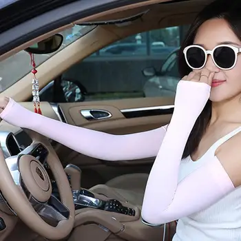 

Summer Outdoor Ice Silk Sun Sleeves Breathable Quick Arm Sleeves Running UV Sport Men Dry For Women Cycling Golf Long Prote T5B2