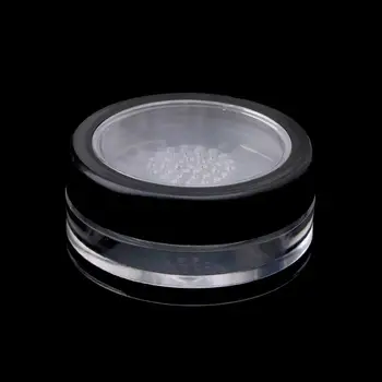 

10g Plastic Loose Powder Jar Powder Puff Boxes Empty Cosmetic Container Travel