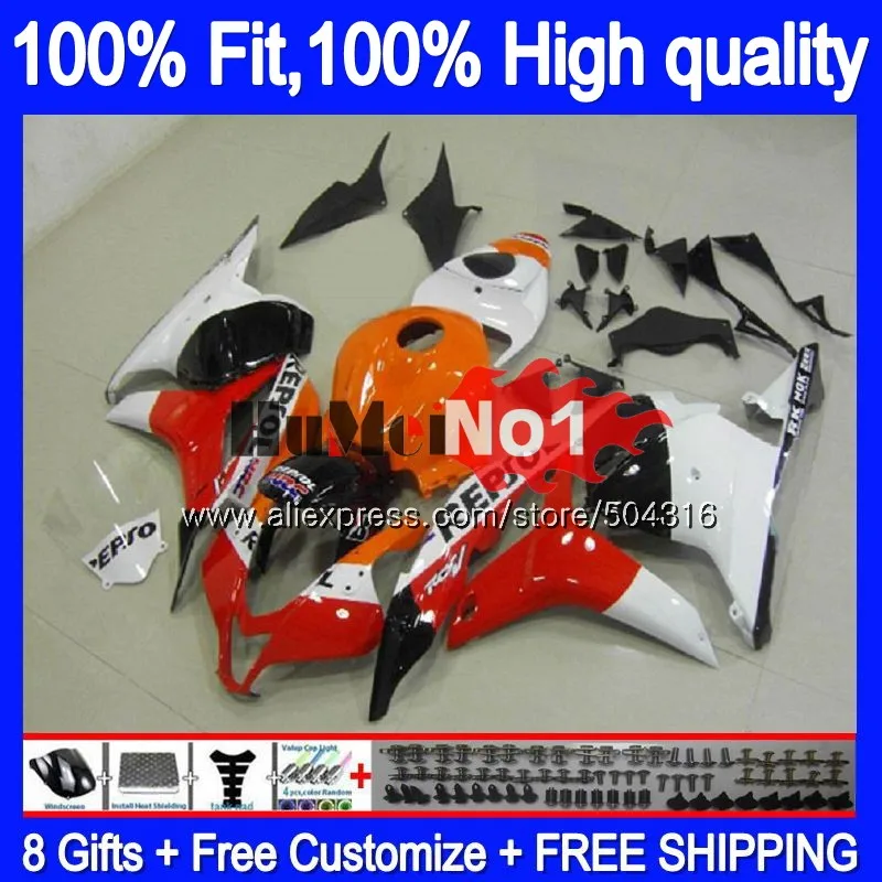 Литья под давлением для HONDA CBR600RR CBR 600 RR CC 600RR 600CC 44MC. 70 CBR600 RR 2009 2010 2011 2012 F5 09, 10, 11, 12, Repsol белый обтекатель