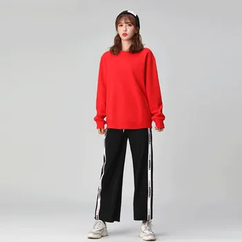 

2019 NEW Womens sweatshirts pullover Long Sleeve Gray Casual Pullover