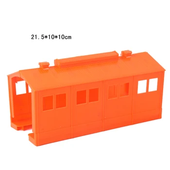 

2 Pcs/Lot 21.5 X 10 X 10cm 1:87 HO Scale Train Model Hangar Sand Table Scene Decor - Orange