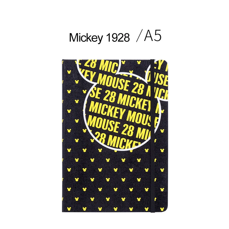 Дисней юбилей А5 кожаная ручная книга для записей пустая сетка внутри страницы блокнот ручной счет запоминание блокнот канцелярские принадлежности - Цвет: A5 Mickey 1928