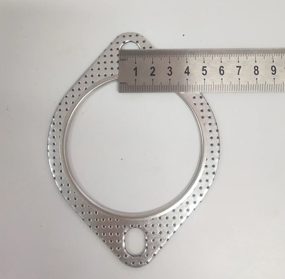 5 PCS New 2 Bolt High Temperature Exhaust Gasket With Fire Ring 3" Flange Gasket