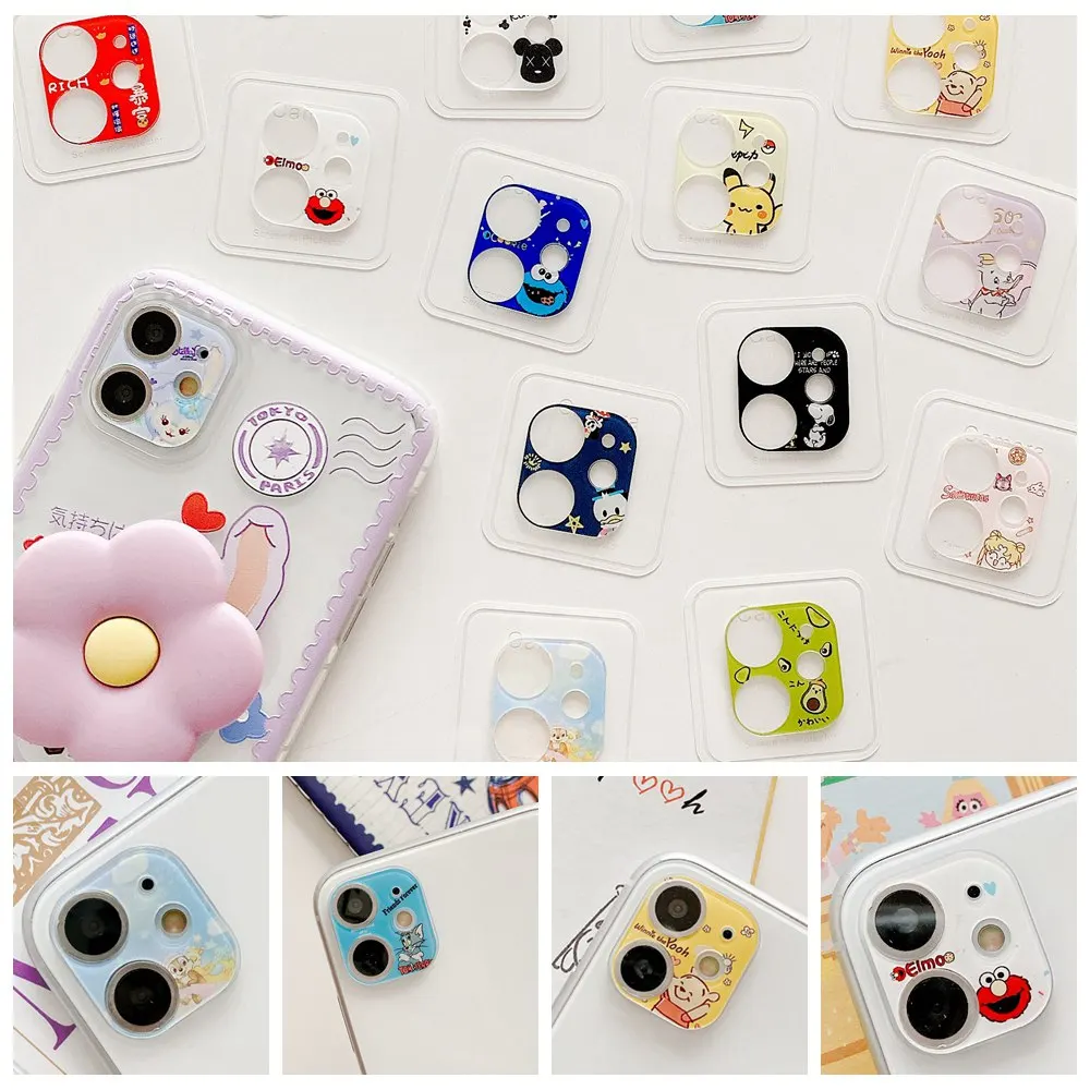 

Cute animal Film For iPhone 11 Cartoon Avocado/duck /rabbit Camera Lens For iPhone Pro 11 MAX Film Acrylic plastic Lens protecti