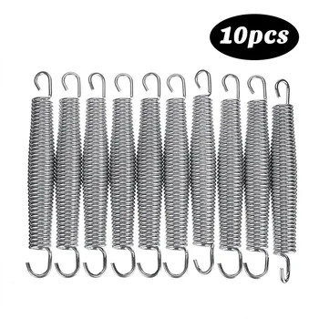 

10PCS Replacement Stainless Steel Spring for Circular Trampoline Model Building Kits 135mm 140mm 165mm 178mm Trampoline Springs