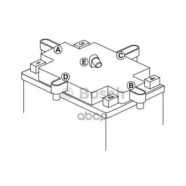 Акб Moba M4f 12v 19ah 100a 0092m4f450 Bosch арт. 0092M4F450