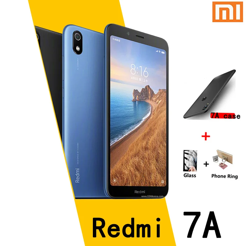 Smartphone xiaomi redmi 7a quadro global instalado com google market 3gb 32gb 4000mah snapdragon 439
