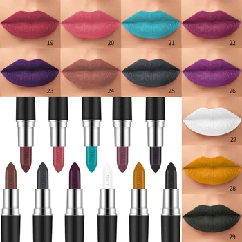 29 Color Bullet Lipstick Waterproof Long Lasting Matte Lipstick Lip Gloss Cosmetic Velvet Matte Makeup Lip Gloss Pen 1