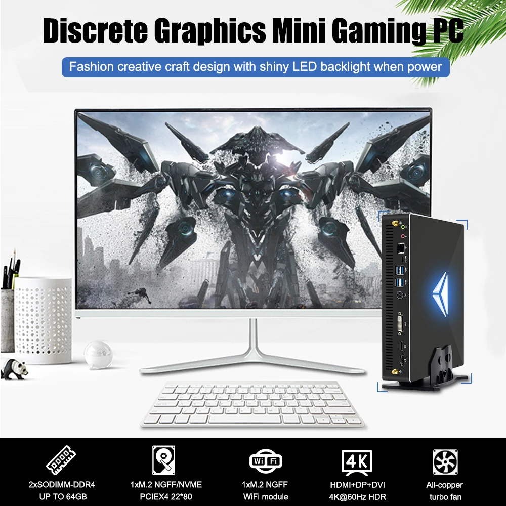 Gaming Computer Intel I5 9400f 6 Cores 6 Threads I7 9700f I3 9100f Nvidia Gtx 1050ti Mini Pc Video Card Hdmi 2 0 Dp Dvi Wifi Barebone Mini Pc Aliexpress