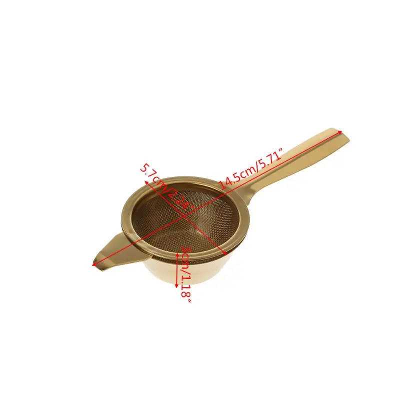 Stainless Steel Mesh Tea Infuser Metal Cup Strainer Strainer Loose Leaf Filter With Handle Kitchen Tool
