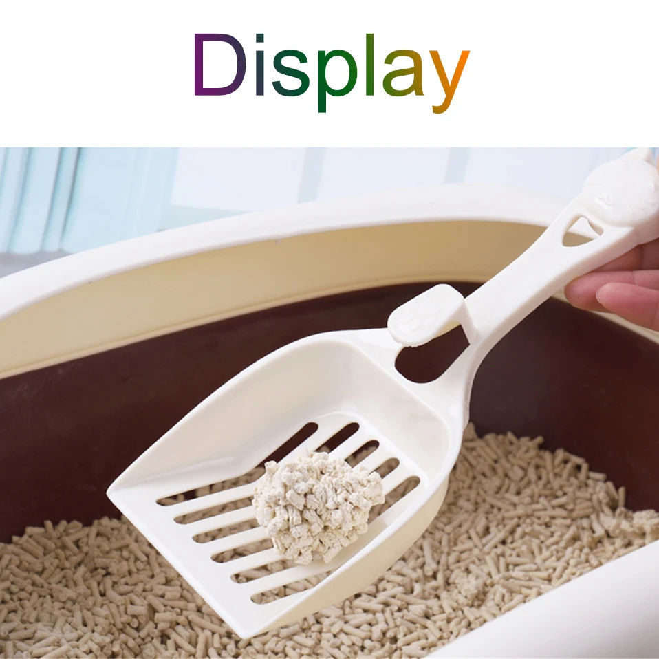 Durable Pet Dog Cat Plastic Cleaning Tool Puppy Kitten litter Scoop Cozy Sand Scoop Poop Shovel Product For Pets Cat Supplies (8)