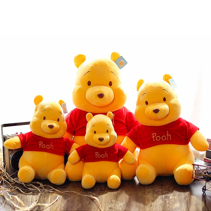 

Cute Crystal Super Soft Fabric Pooh Bear Plush Toy Doll Children Birthday Gift Doll