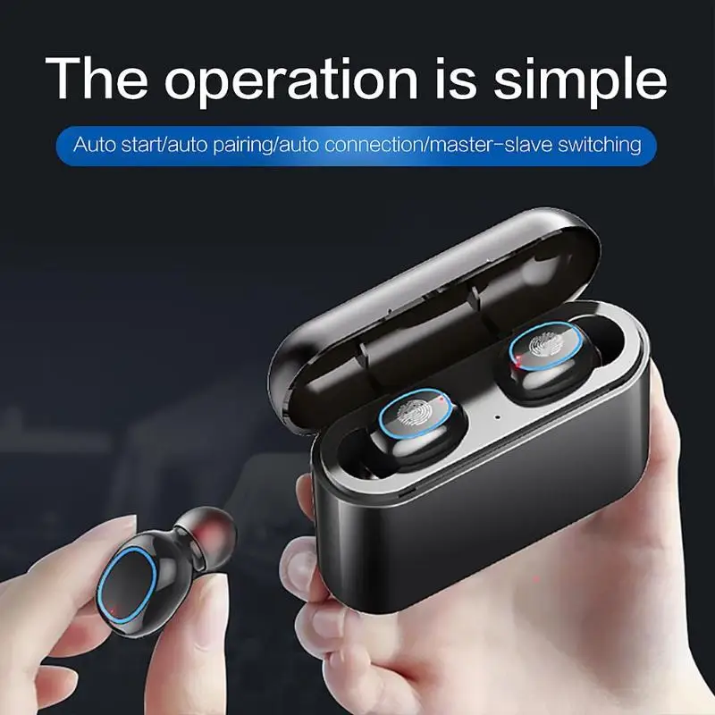 A2 Bluetooth 5,0 настоящие беспроводные стерео наушники Спортивная гарнитура с зарядным устройством частотный диапазон 20-20 кмгц