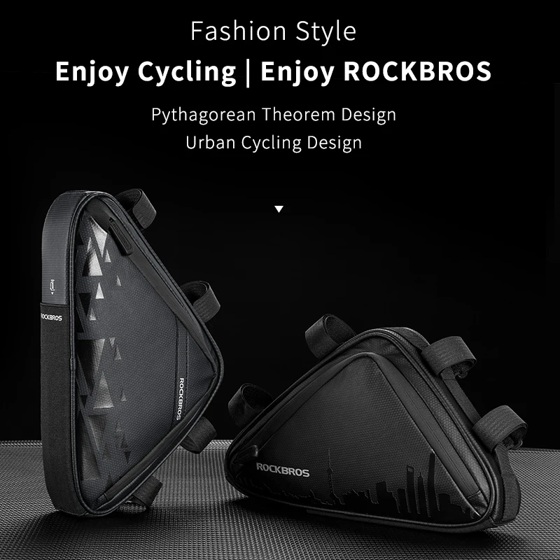 ROCKBROS велосипедная передняя рама треугольная сумка ультра светильник маленькая