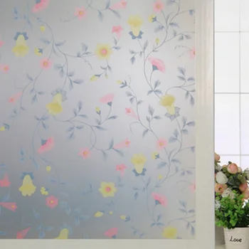 

Morning Glory Glass Sticker Static Cling Privacy Protection Thermal-Insulation Removable Reusable Multi-Size Home Decoration