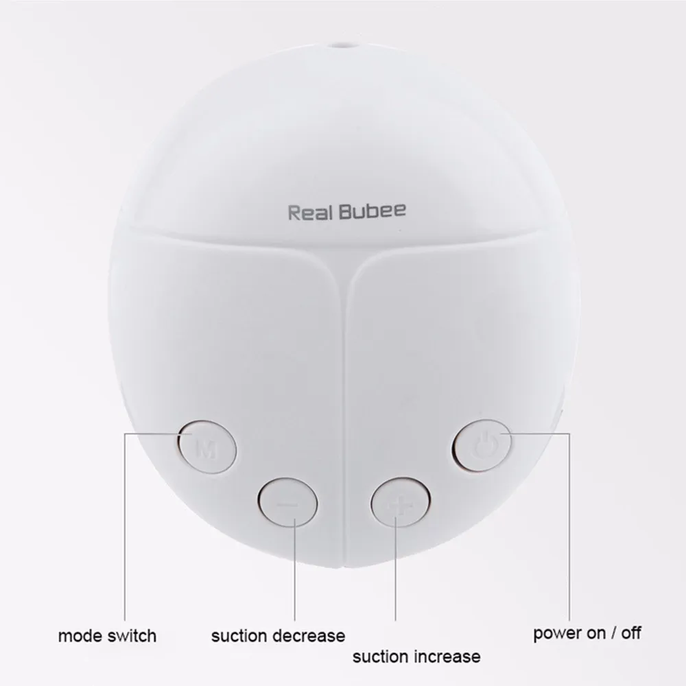 Real Bubee Electric breast pump unilateral and bilateral breast pump manual silicone Milk pump baby breastfeeding accessories 4