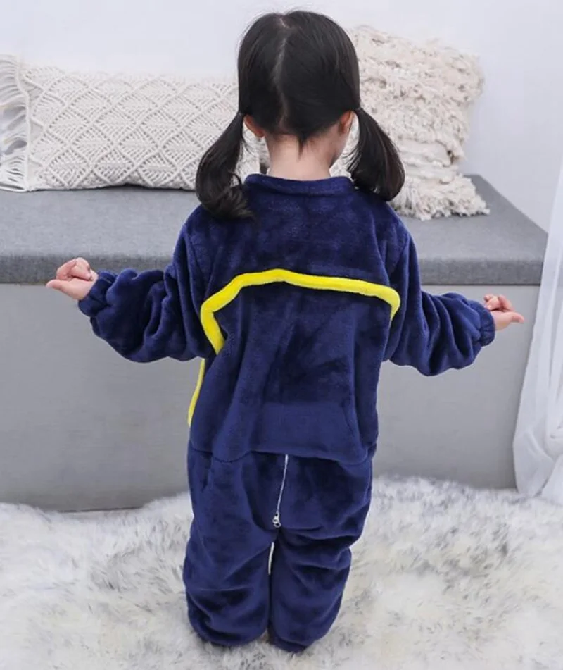 CROAL CHERIE Fashion Fleece Kids Boys Romper Jumpsuit Cute Star Kids Girls Boys Romper Children Warm Sleeping Home Clothing   (3)