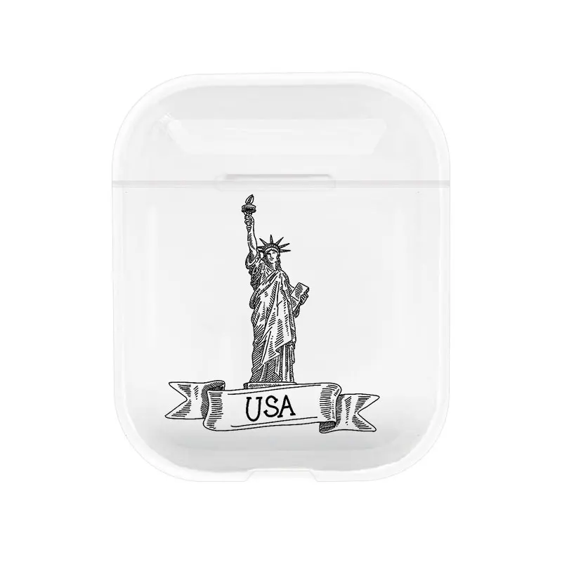 I200997 Мультяшный чехол для Apple airpods чехол для путешествий Bluetooth наушники чехол для Airpods 1 2 сумки для зарядки наушники Мягкий силиконовый чехол - Цвет: I200997
