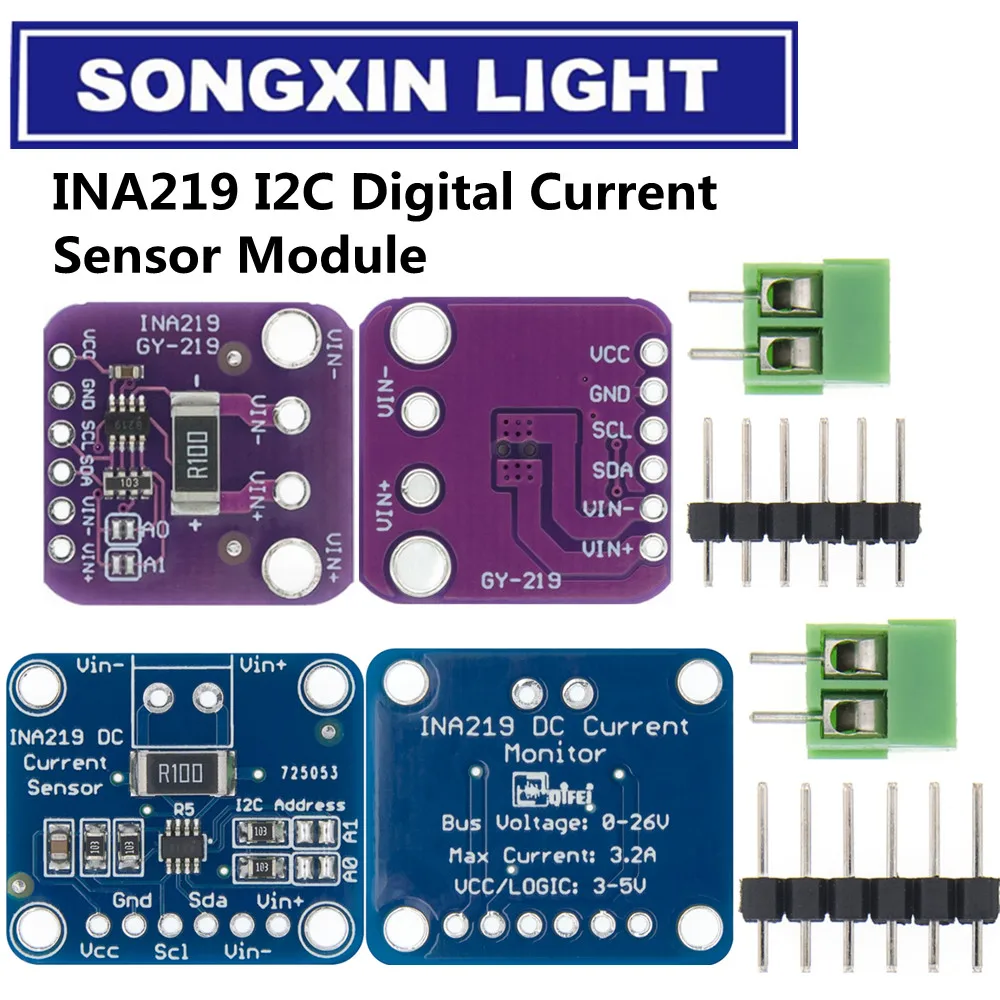 INA219 GY 219 Current Power Supply Sensor Breakout Board Module Sensor Module I2C interface High