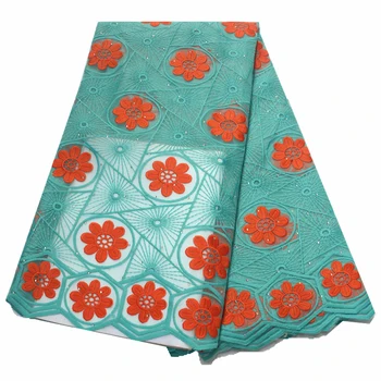 

Latest style guipure lace fabric Tulle Laces Fabrics With Stones for women party dress 2019 high quality African Nigerian