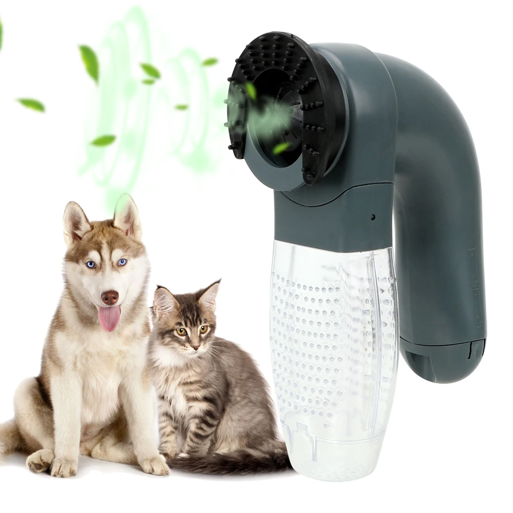 

Portable Electric Suction Device Vacuum Fur Cleaner Cat Dog Deshedding Clipper Cat Dog Animals Hair Comb Pet Grooming