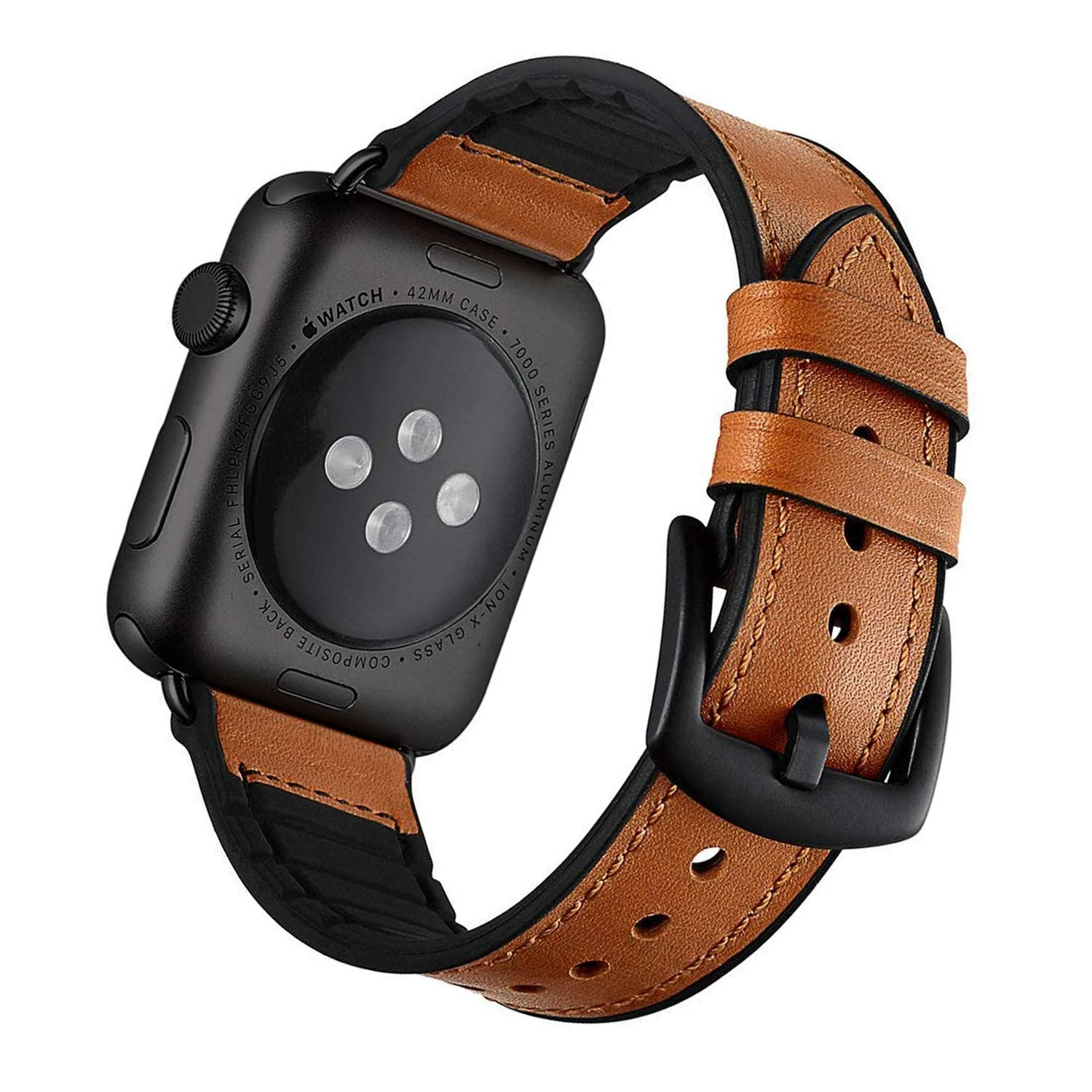 Ремешок силиконовый для apple watch 44 мм 40 сменный кожаный браслет iwatch series 5 4 3 2 38 42