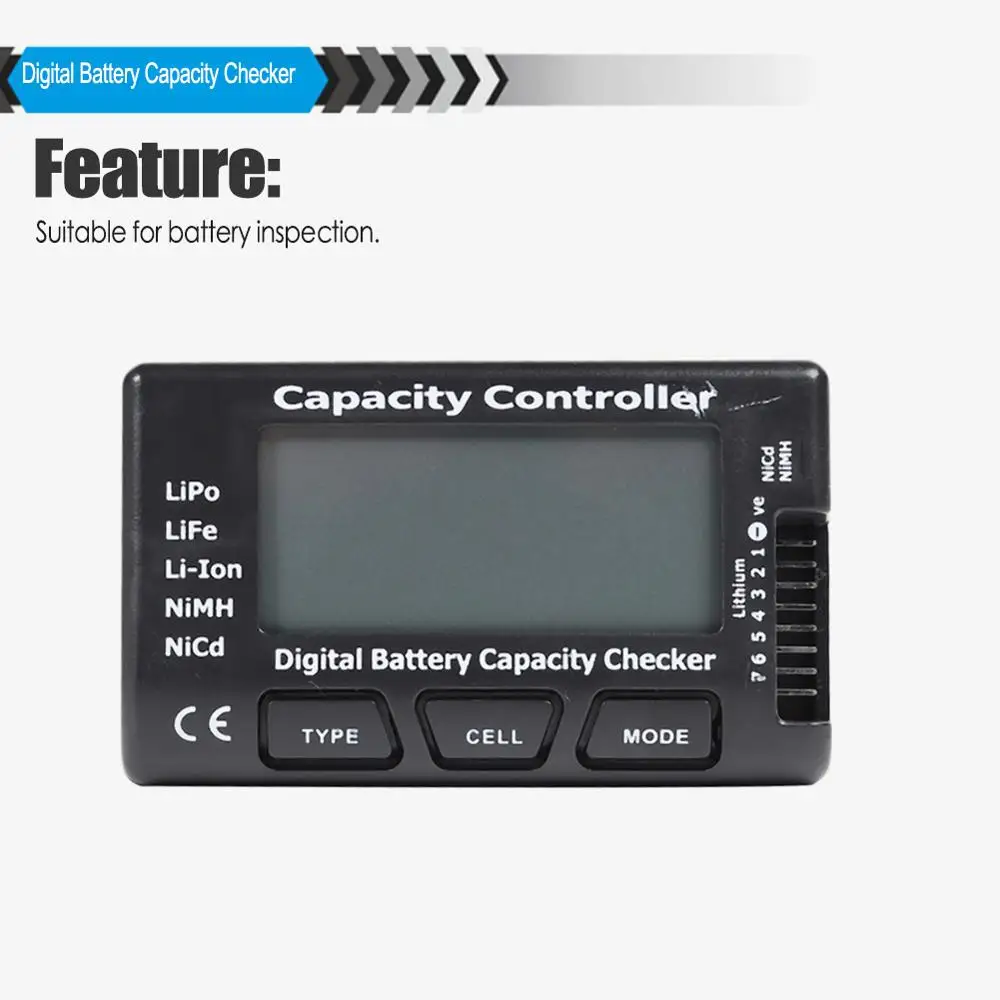 High Precision Digital Battery Capacity Checker Practical Durable and Portable Screen Display RC CellMeter 7 for Li-ion NiMH | Электроника