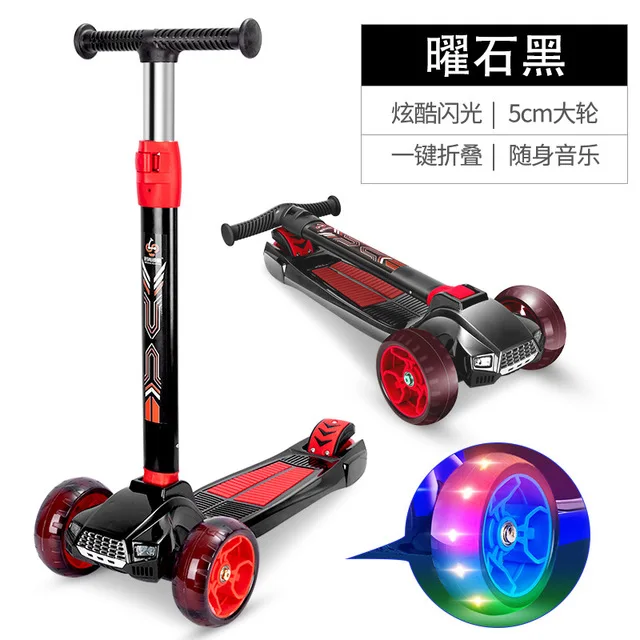 

2019 the newest Fashion urchins new kids scooter paint panel flash wheel kids scooter