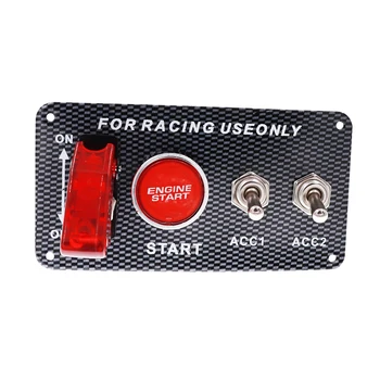 

12V Switch Ignition Engine Panel Switching Start Push Racing Car Button 4 Toggle Modification Switch Panel for Audi a4 a3