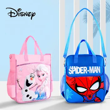 

Disney Frozen Marvel Children Square Tuition Bag Cartoon Elsa Sofia Iron Man Spiderman Backpack Child Travel Students Schoolbag