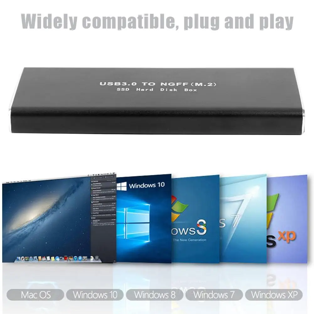 Чехол для жесткого диска M.2 b ключ к USB 3 0 адаптер SSD мобильный внешний корпус