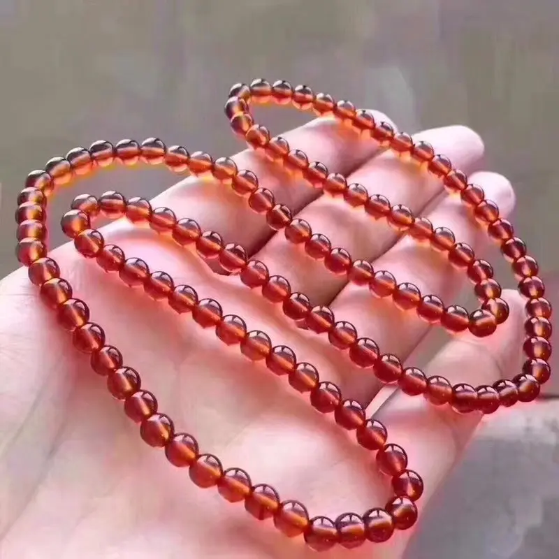 

Natural Orange Red Garnet Multi-Circle Bracelet natural gemstone joias feminina natural diamond pulseras