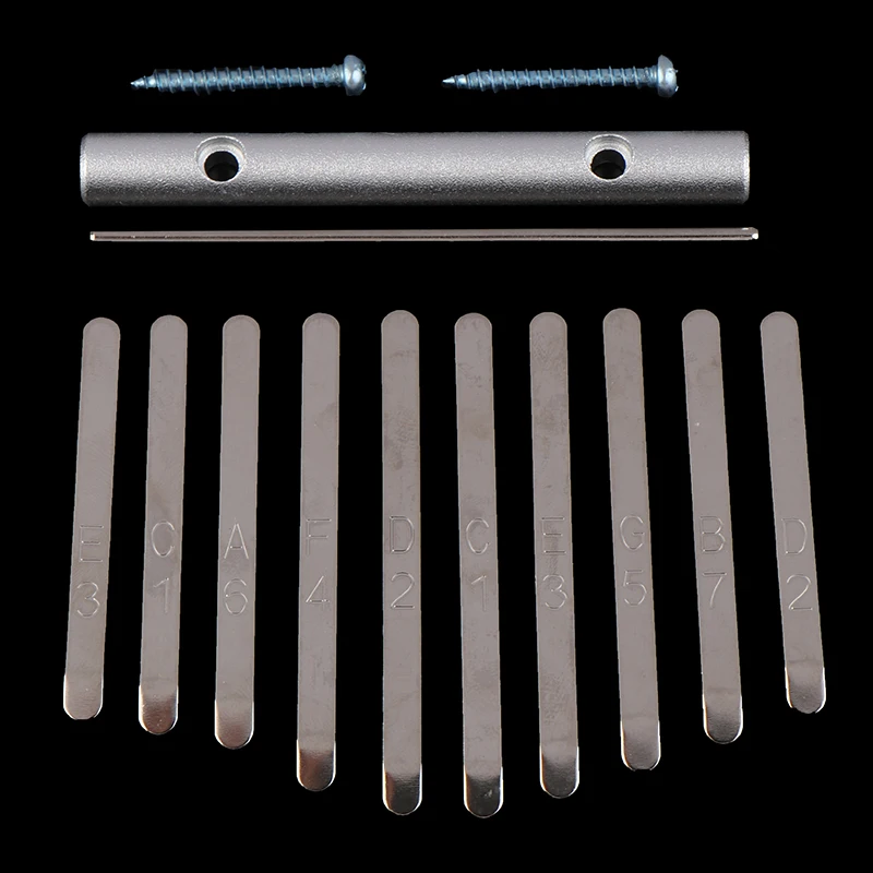 New 10 Keys Kalimba Thumb Piano Musical Instrument Thumb Piano Bridge Saddle 10 Keys Set Kit for Kalimba DIY Replacement Parts