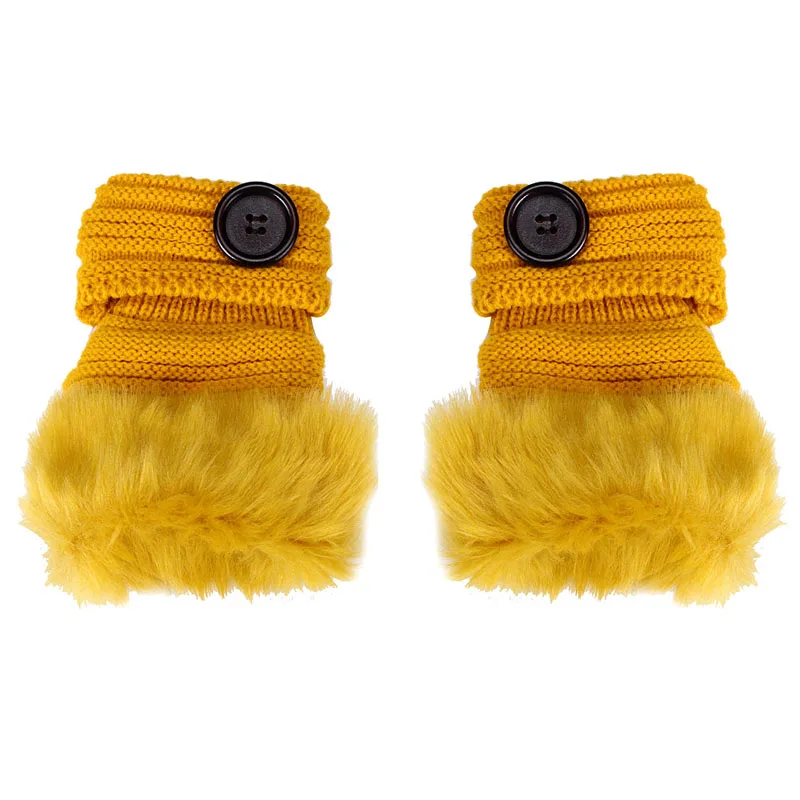 B Men Women Tactical Winter Gloves Fingerless Hand Gloves Winter Fashion Fur Warm Women Mittens Black Women Driving Gloves Winter - Цвет: B
