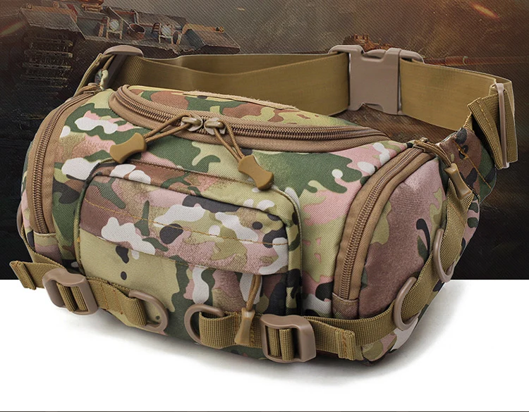 Водонепроницаемая нейлоновая Мужская поясная сумка, Тактическая Военная армейская поясная сумка, походная уличная походная сумка на плечо, пояс-бум, спортивные нагрудные сумки