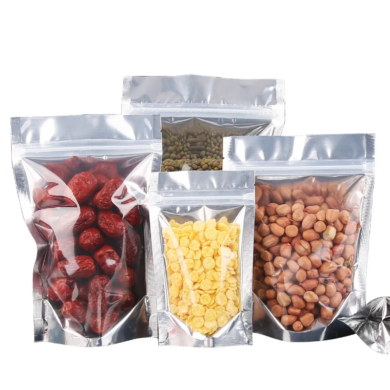 Новые Алюминиевые самозваные стильные мешки сумка для еды Чай Упаковка для пищевых продуктов из алюминиевой фольги пакет из фольги и полиэтилена собака пищевая печать карман
